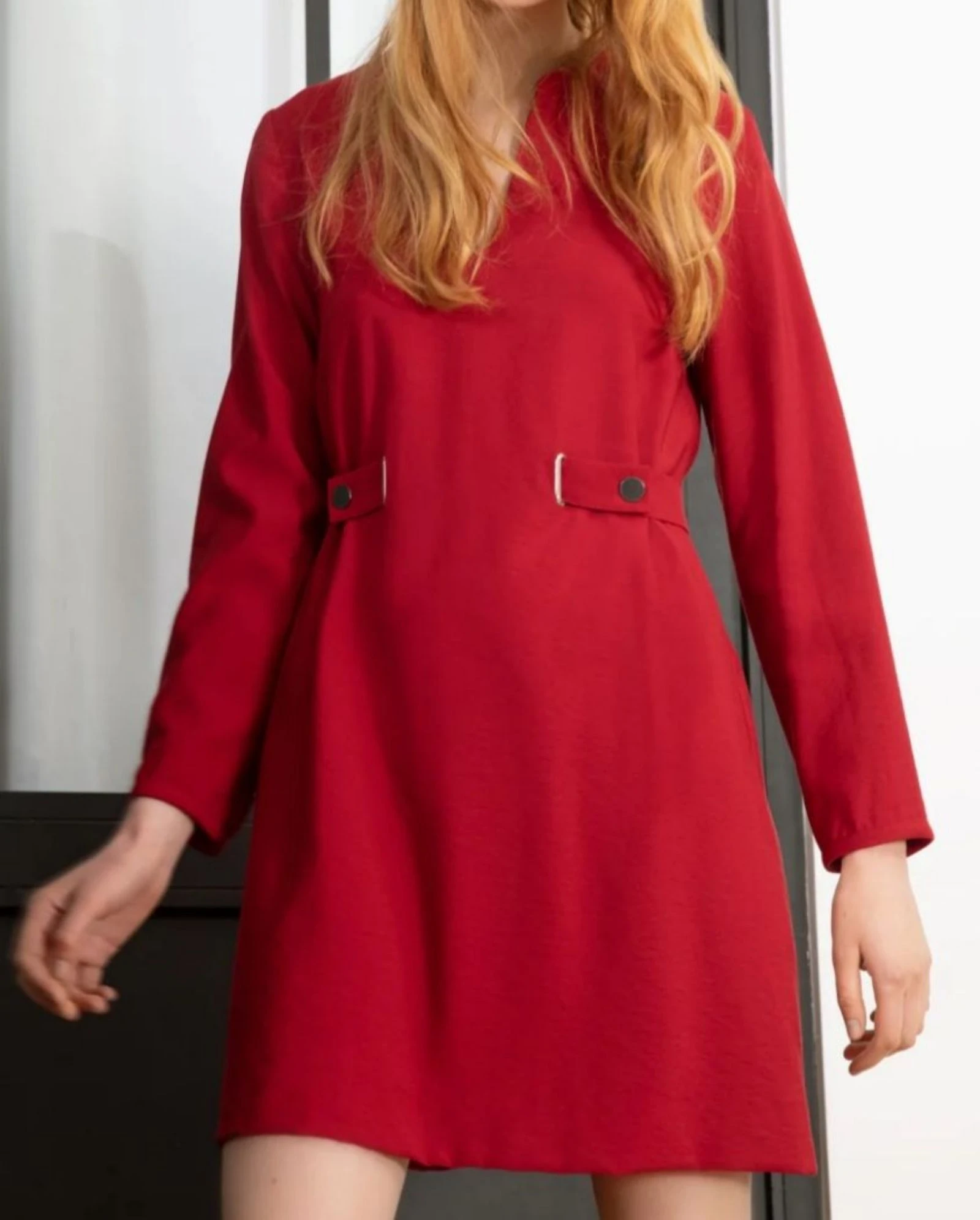 Elegant burgundy Cop Copine dress Size L/40 – photo 19